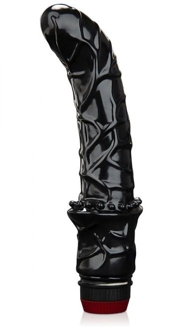 Черный вибромассажер простаты 6  Premium Prostate Massager - BlueLine - в Хабаровске купить с доставкой