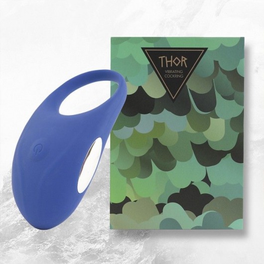 Синее кольцо с вибрацией Thor Cockring - FeelzToys - в Хабаровске купить с доставкой