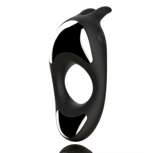 Черное эрекционное кольцо с двумя моторами Zeus Dual Vibe Cock Ring - FeelzToys - в Хабаровске купить с доставкой
