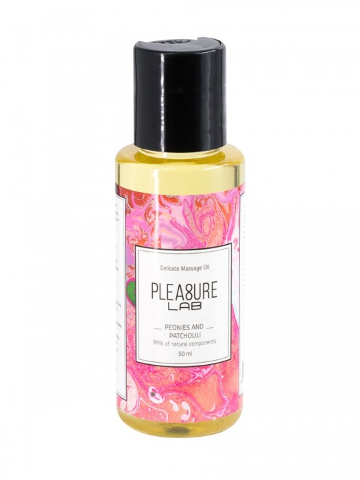Массажное масло Pleasure Lab Delicate с ароматом пиона и пачули - 50 мл. - Pleasure Lab - купить с доставкой в Хабаровске