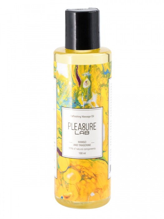 Массажное масло Pleasure Lab Refreshing с ароматом манго и мандарина - 100 мл. - Pleasure Lab - купить с доставкой в Хабаровске