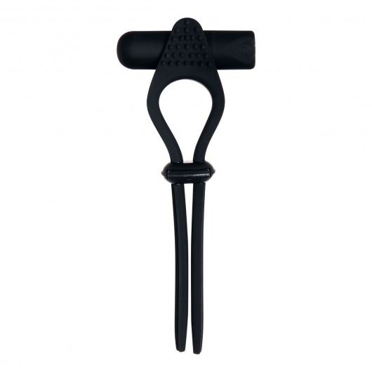 Черное эрекционное лассо с вибропулей Black Tie Affair - Zero Tolerance - в Хабаровске купить с доставкой