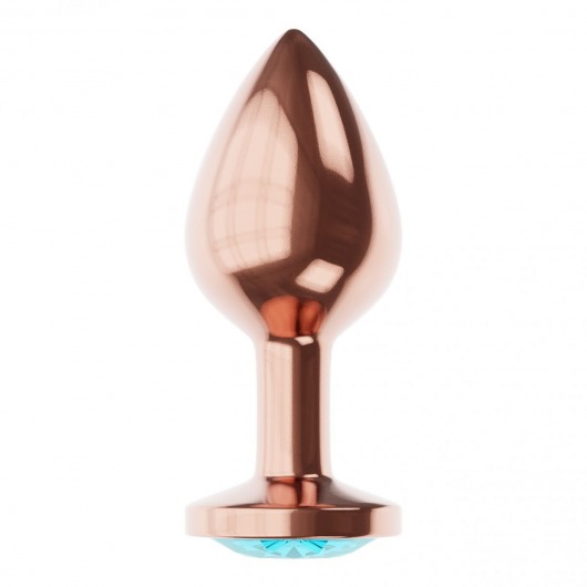 Пробка цвета розового золота с малиновым кристаллом Diamond Topaz Shine L - 8,3 см. - Lola Games - купить с доставкой в Хабаровске