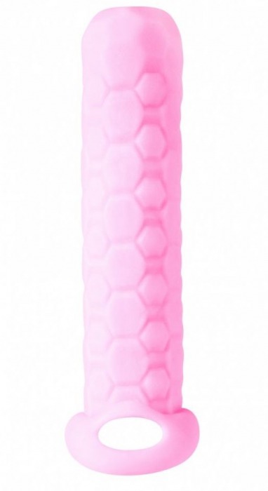 Розовый фаллоудлинитель Homme Long - 13,5 см. - Lola Games - в Хабаровске купить с доставкой
