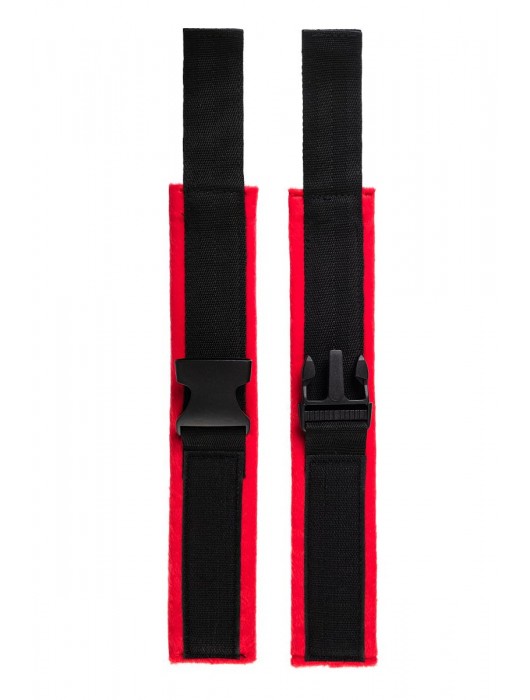 Красно-черные велюровые оковы Anonymo - ToyFa - купить с доставкой в Хабаровске