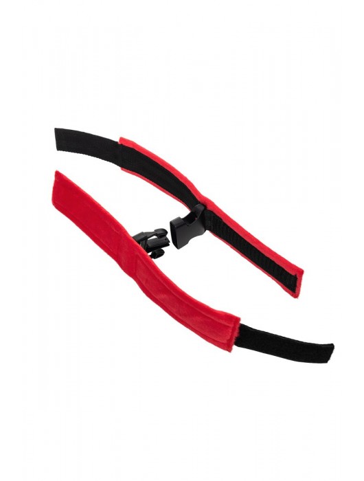 Красно-черные велюровые оковы Anonymo - ToyFa - купить с доставкой в Хабаровске