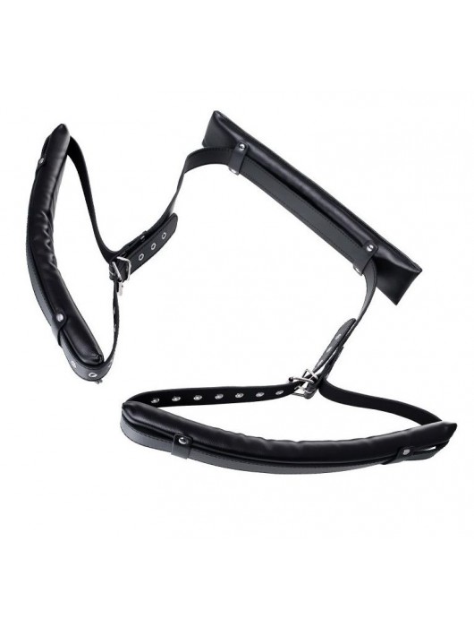 Черные кожаные стропы для фиксации Anonymo - ToyFa - купить с доставкой в Хабаровске