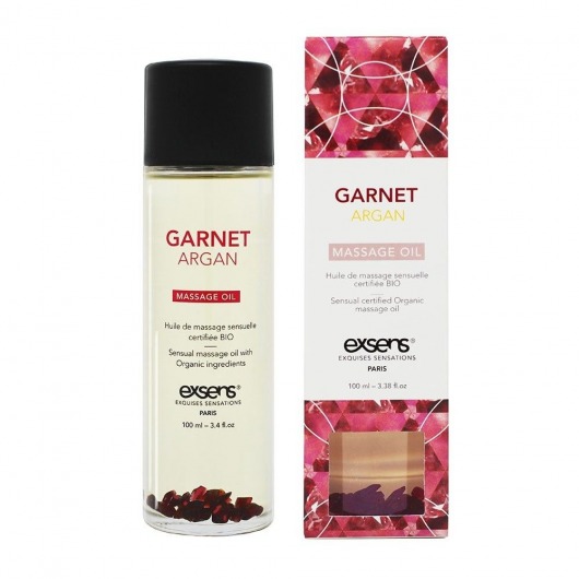 Органическое массажное масло GARNET ARGAN - 100 мл. - Exsens - купить с доставкой в Хабаровске