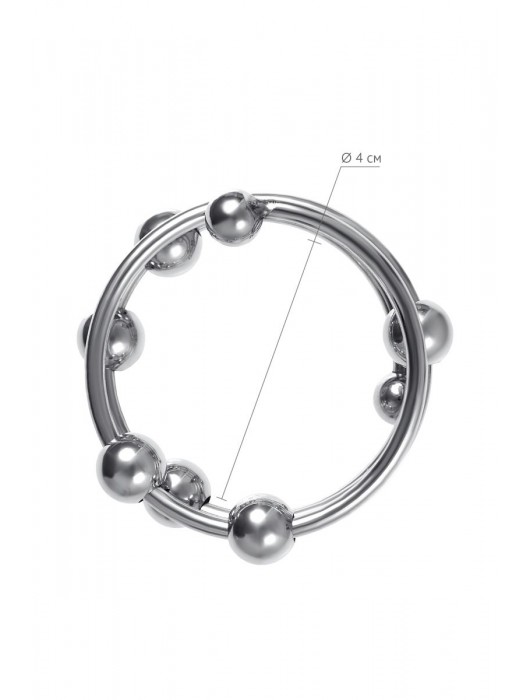 Большое металлическое кольцо под головку пениса - ToyFa - купить с доставкой в Хабаровске