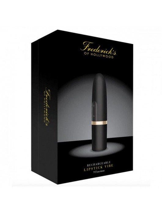 Черный перезаряжаемый вибростимулятор Lipstick Vibe - Fredericks Of Hollywood