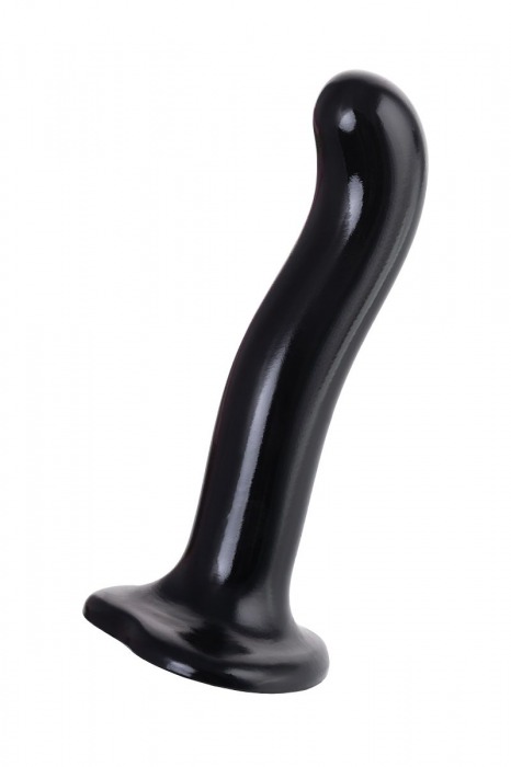 Черный стимулятор для пар P G-Spot Dildo Size M - 18 см. - Strap-on-me - в Хабаровске купить с доставкой