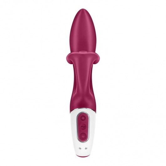 Малиновый вибратор-кролик Embrace Me - 21,2 см. - Satisfyer