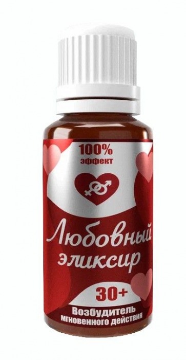Возбудитель  Любовный эликсир 30+  - 20 мл. - Миагра - купить с доставкой в Хабаровске
