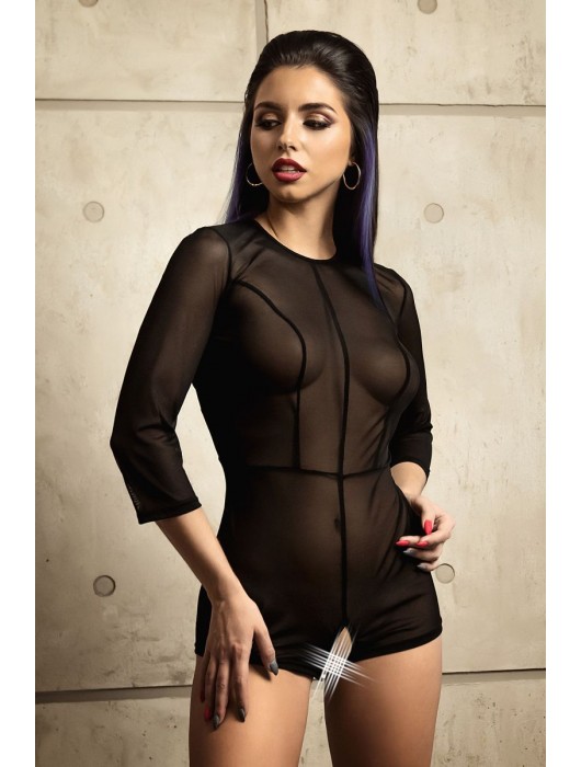 Эротический комбинезон Preciosity с рукавами длиной 3/4 - WANAME купить с доставкой