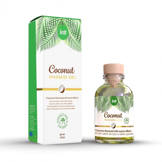 Массажный гель с ароматом кокоса Coconut - 30 мл. - INTT - купить с доставкой в Хабаровске