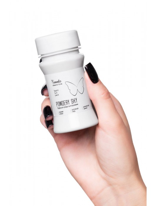 Пудра для ухода за игрушками Powdery Sky с ароматом мяты - 40 гр. - Eromantica - купить с доставкой в Хабаровске