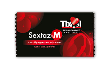 Возбуждающий крем Sextaz-M для мужчин в одноразовой упаковке - 1,5 гр. - Биоритм - купить с доставкой в Хабаровске