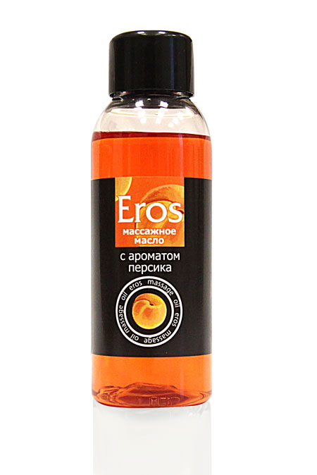 Массажное масло Eros exotic с ароматом персика - 50 мл. - Биоритм - купить с доставкой в Хабаровске