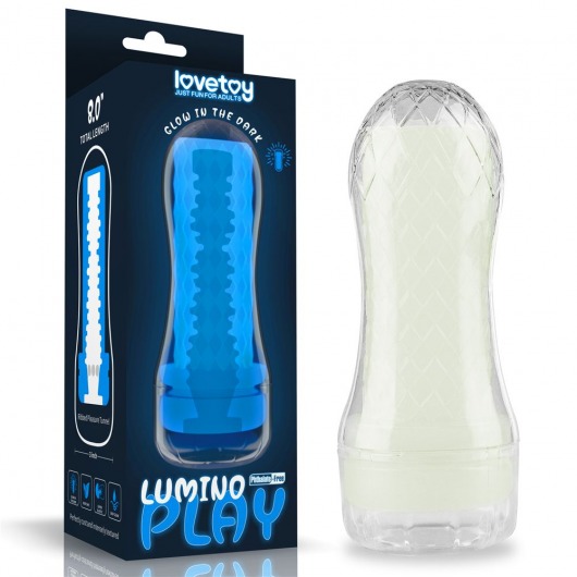 Светящийся в темноте мастурбатор Lumino Play Masturbator Ribbed - Lovetoy - в Хабаровске купить с доставкой
