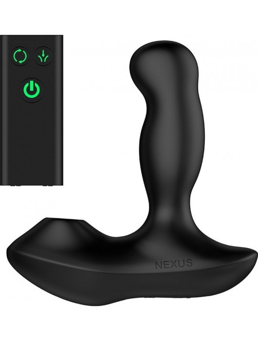 Черный вибратор-ротатор для стимуляции простаты Nexus Revo Air - Nexus Range - в Хабаровске купить с доставкой