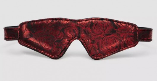 Двусторонняя красно-черная маска на глаза Reversible Faux Leather Blindfold - Fifty Shades of Grey - купить с доставкой в Хабаровске