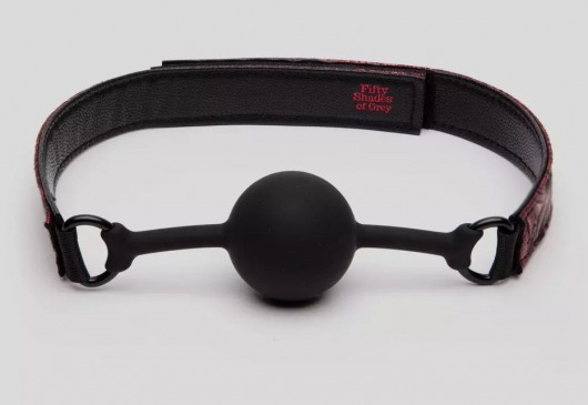 Кляп-шар на двусторонних ремешках Reversible Silicone Ball Gag - Fifty Shades of Grey - купить с доставкой в Хабаровске