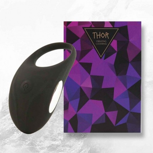 Черное эрекционное виброкольцо Thor Cockring - FeelzToys - в Хабаровске купить с доставкой