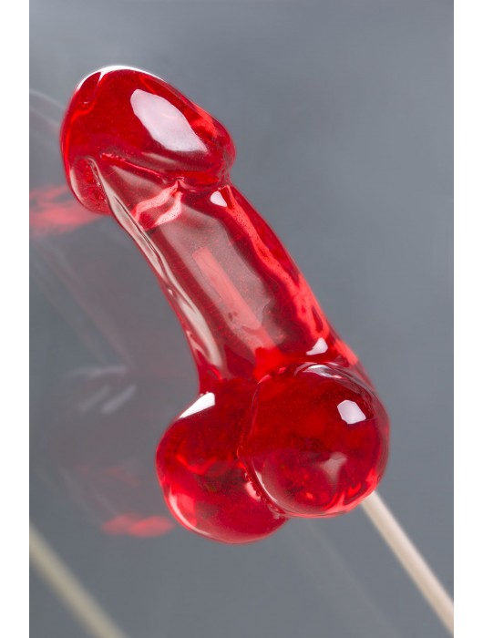 Красный леденец в форме фаллоса со вкусом виски - Sosuчki - купить с доставкой в Хабаровске