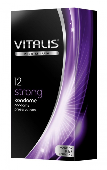 Презервативы с утолщённой стенкой VITALIS PREMIUM strong - 12 шт. - Vitalis - купить с доставкой в Хабаровске