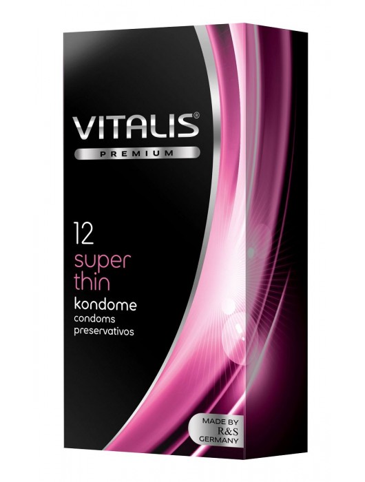 Ультратонкие презервативы VITALIS PREMIUM super thin - 12 шт. - Vitalis - купить с доставкой в Хабаровске