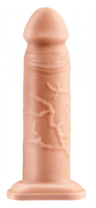 Телесный реалистичный фаллоимитатор с полостью Silicone Hollow Extension - 20 см. - Pipedream - купить с доставкой в Хабаровске