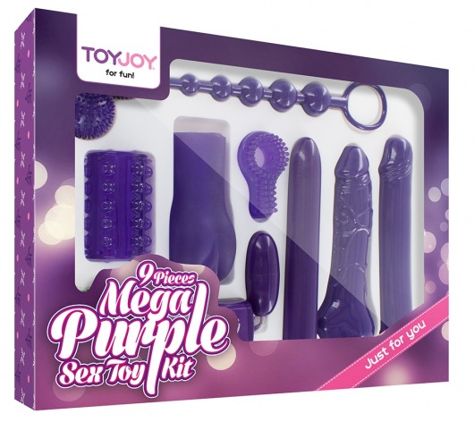 Эротический набор Toy Joy Mega Purple - Toy Joy - купить с доставкой в Хабаровске