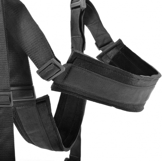 Чёрные секс-качели Spinning Fantasy Swing - Pipedream - купить с доставкой в Хабаровске