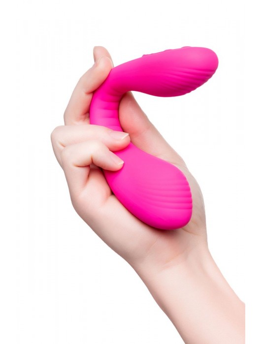 Ярко-розовый многофункциональный стимулятор для пар Dolce - Lovense