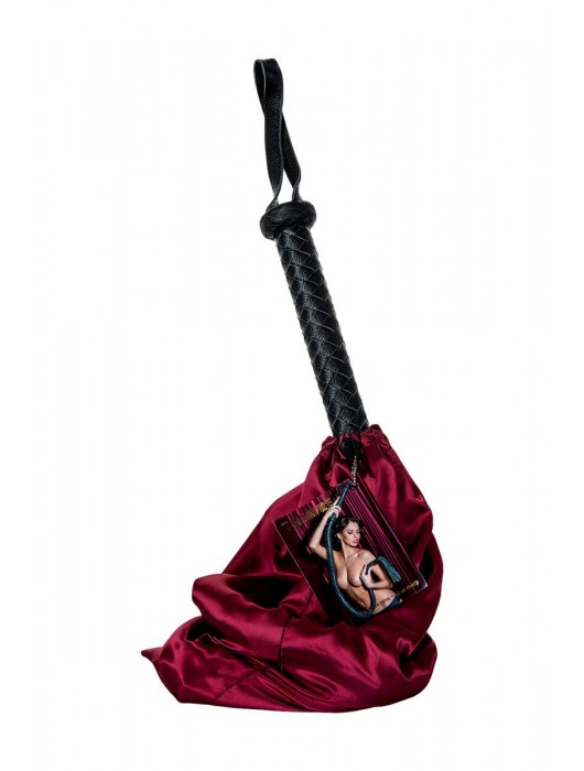 Длинный кожаный кнут с хлопушками на конце - ToyFa - купить с доставкой в Хабаровске