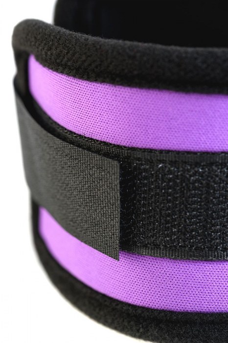 Наручники из неопрена фиолетового цвета - ToyFa - купить с доставкой в Хабаровске