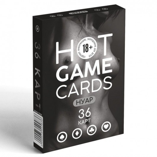 Игральные карты HOT GAME CARDS НУАР - 36 шт. - Сима-Ленд - купить с доставкой в Хабаровске