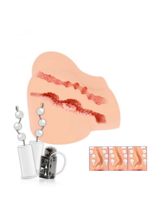 Вибрирующий мастурбатор-полуторс Olivia Say: вагина и анус - KOKOS - в Хабаровске купить с доставкой