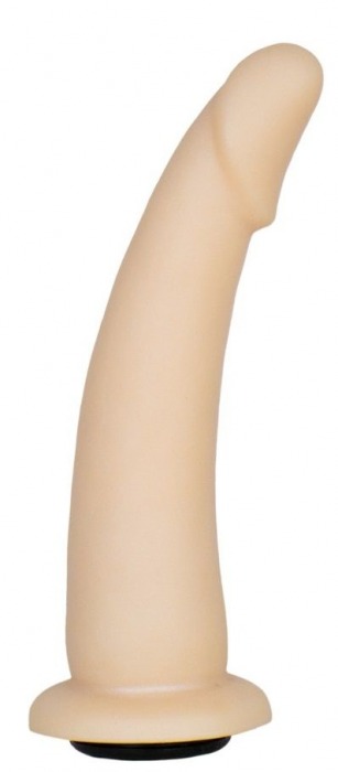 Телесная гладкая насадка-фаллоимитатор Harness - 17 см. - LOVETOY (А-Полимер) - купить с доставкой в Хабаровске