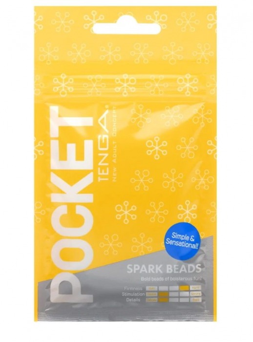 Карманный мастурбатор Spark Beads - Tenga - в Хабаровске купить с доставкой