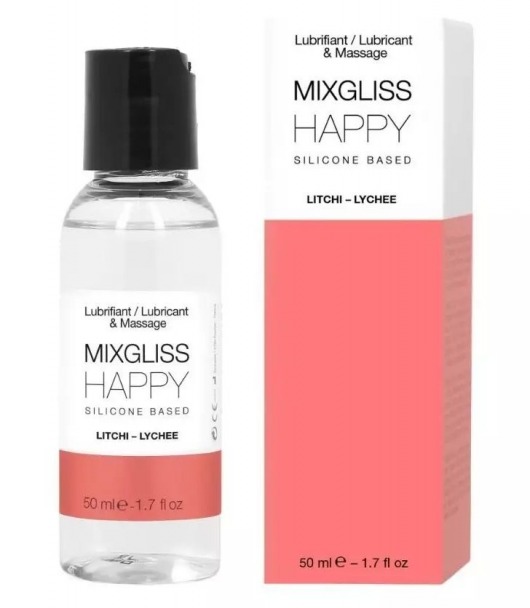 Смазка на силиконовой основе Mixgliss Happy - 50 мл. - Mixgliss - купить с доставкой в Хабаровске