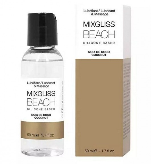 Смазка на силиконовой основе Mixgliss Beach - 50 мл. - Mixgliss - купить с доставкой в Хабаровске
