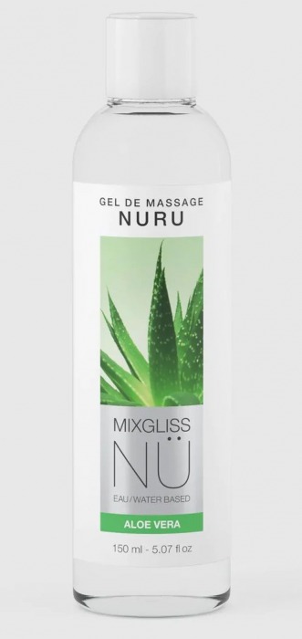 Массажный гель на водной основе Mixgliss NU Aloe Vera - 150 мл. - Mixgliss - купить с доставкой в Хабаровске