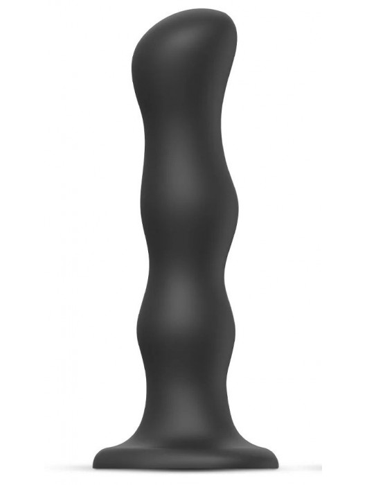 Черная насадка Strap-On-Me Dildo Geisha Balls size XL - Strap-on-me - купить с доставкой в Хабаровске