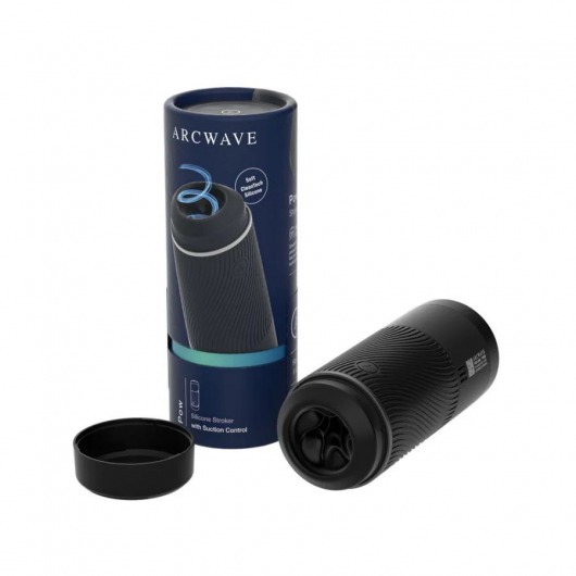 Черный мастурбатор с контролем всасывания Arcwave Pow Stroker - Arcwave - в Хабаровске купить с доставкой