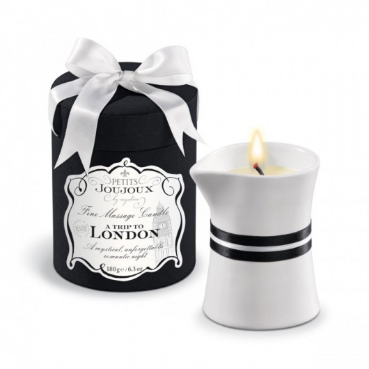 Массажное масло в виде большой свечи Petits Joujoux London с ароматом ревеня, амбры и чёрной смородины - MyStim - купить с доставкой в Хабаровске