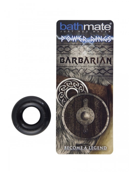 Чёрное эрекционное кольцо Barbarian - Bathmate - в Хабаровске купить с доставкой