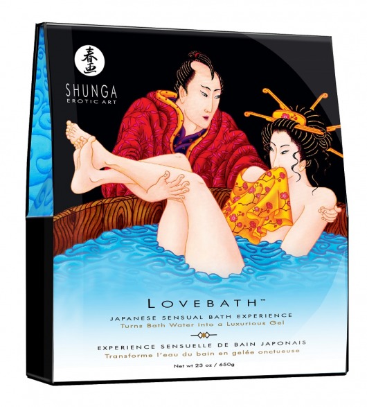 Соль для ванны Lovebath Ocean temptation, превращающая воду в гель - 650 гр. - Shunga - купить с доставкой в Хабаровске