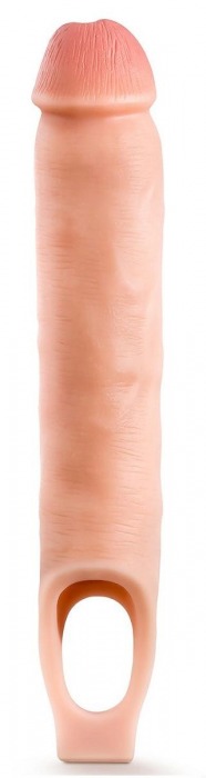 Телесная насадка-удлинитель 11.5 Inch Silicone Cock Sheath Penis Extender - 29,2 см. - Blush Novelties - в Хабаровске купить с доставкой