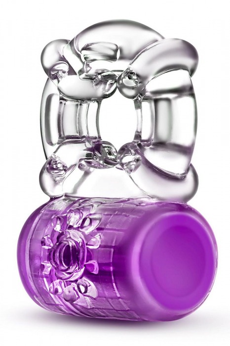 Фиолетовое эрекционное виброкольцо Pleaser Rechargeable C-Ring - Blush Novelties - в Хабаровске купить с доставкой